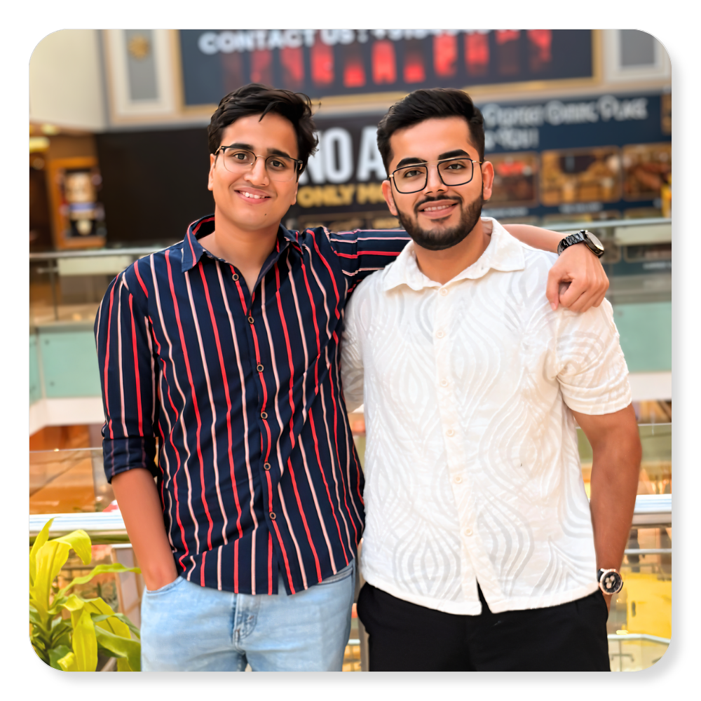 Nishit Singh and Varun Pahwa in a frame - founders of Resolute Duo Media